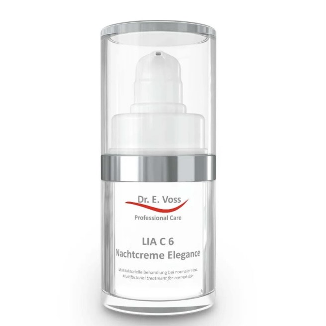 LIA C6 NIGHT CREAM ELEGANCE ‒ nočna krema za normalno in mešano kožo-15ml-medicinski.center.estetika-fink.si