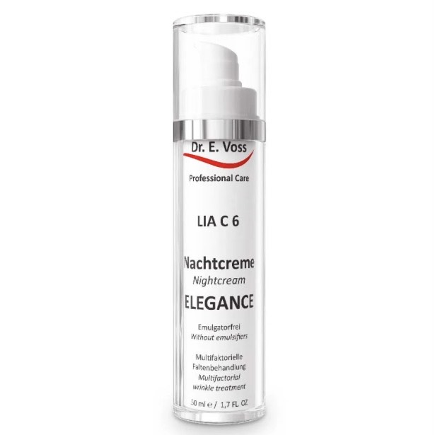 LIA C6 NIGHT CREAM ELEGANCE ‒ nočna krema za normalno in mešano kožo-50ml-medicinski.center.estetika-fink.si